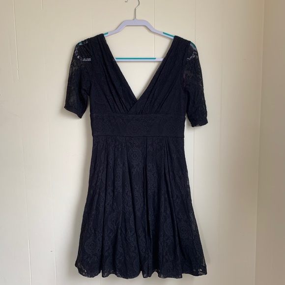 Betsey Johnson lace little black dress - Picture 3 of 4